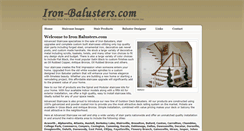 Desktop Screenshot of iron-balusters.com