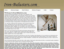 Tablet Screenshot of iron-balusters.com